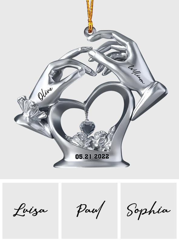 Anniversary Gifts For Couple - Personalized Couple Ornament