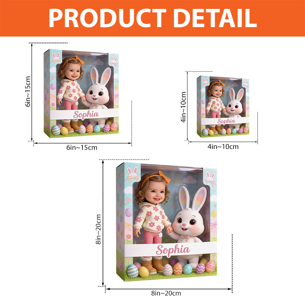 Individuell gestaltetes Ostergeschenk mit Foto – Personalisierte Acrylplakette in Kinderform