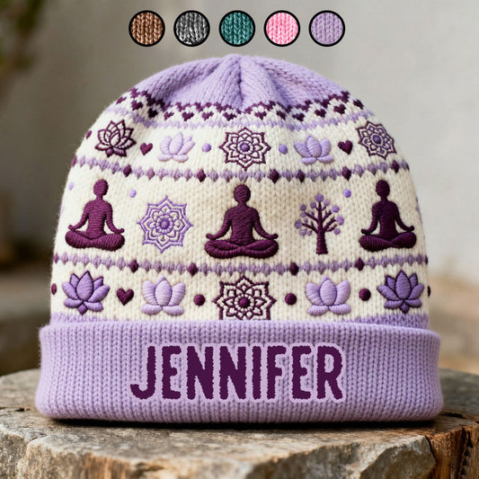 Namaste – Personalisierte Yoga-Mütze