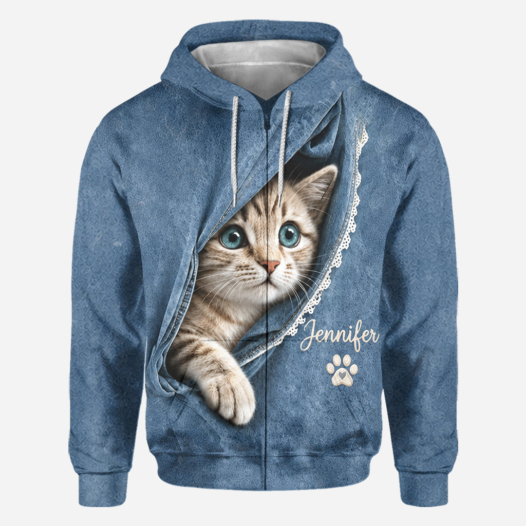 Any Pet Photo - Personalized Cat All Over Shirt