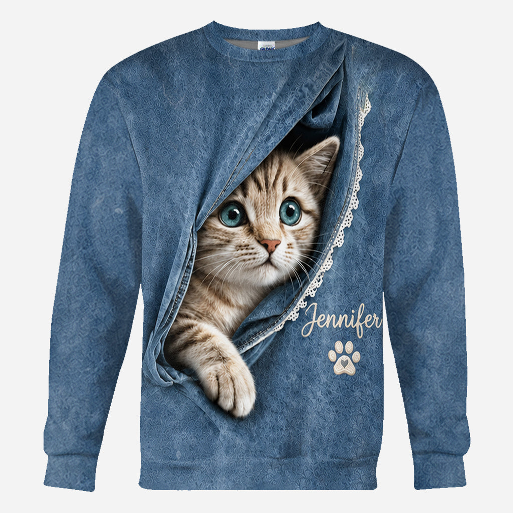 Any Pet Photo - Personalized Cat All Over Shirt