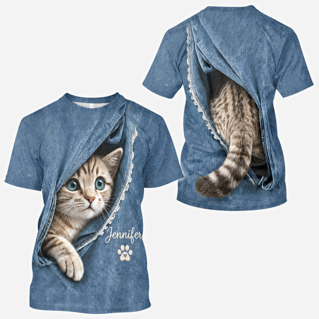 Any Pet Photo - Personalized Cat All Over Shirt