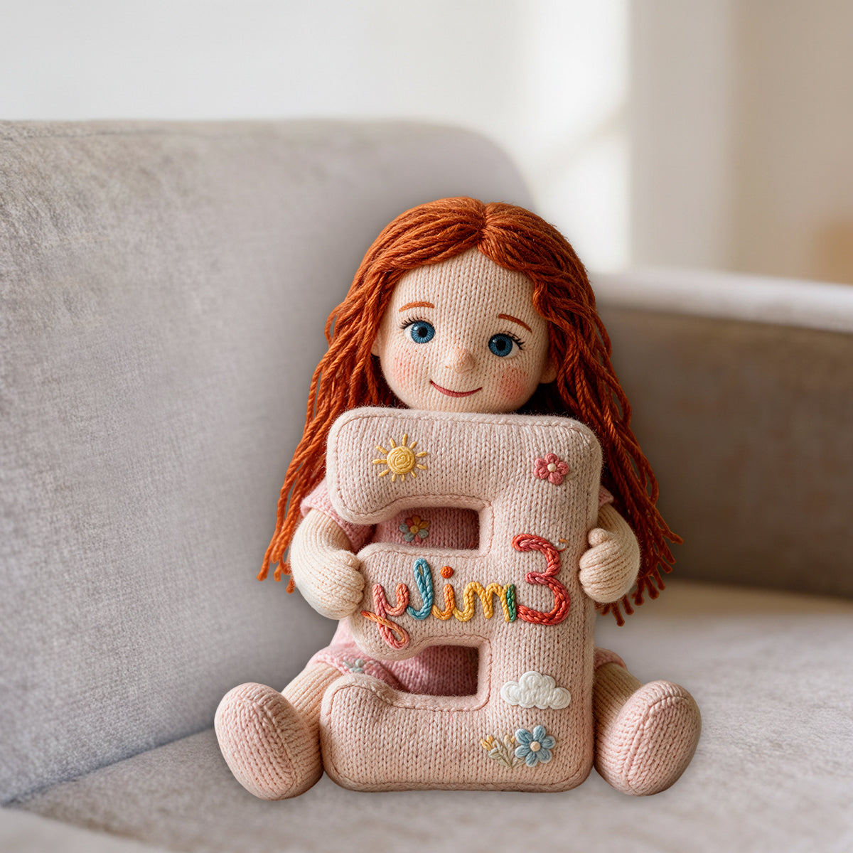 Petit Moi, Gros Câlins - Coussin Personnalisé en Fourrure Synthétique