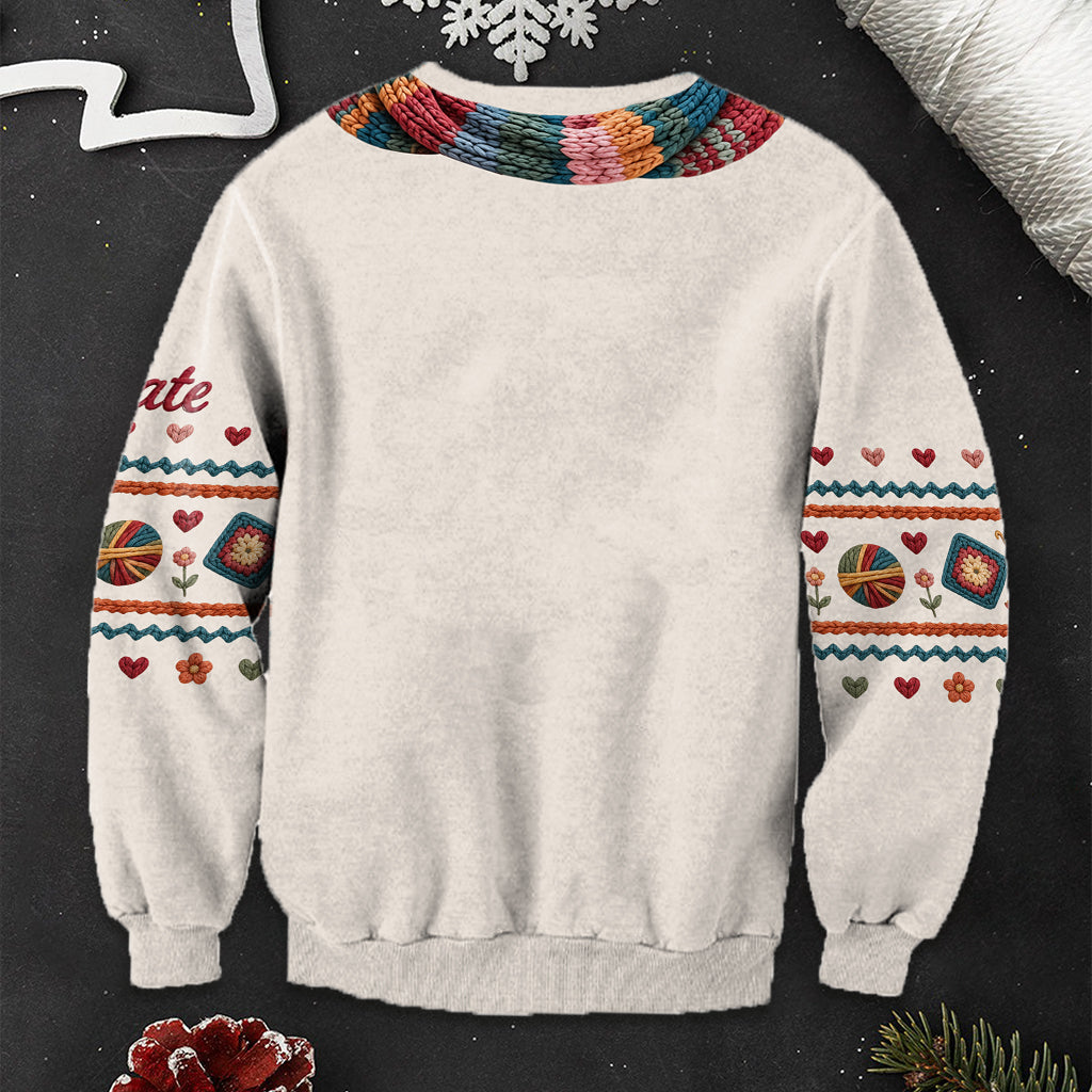 Ich häkle - Personalisierter hässlicher Pullover