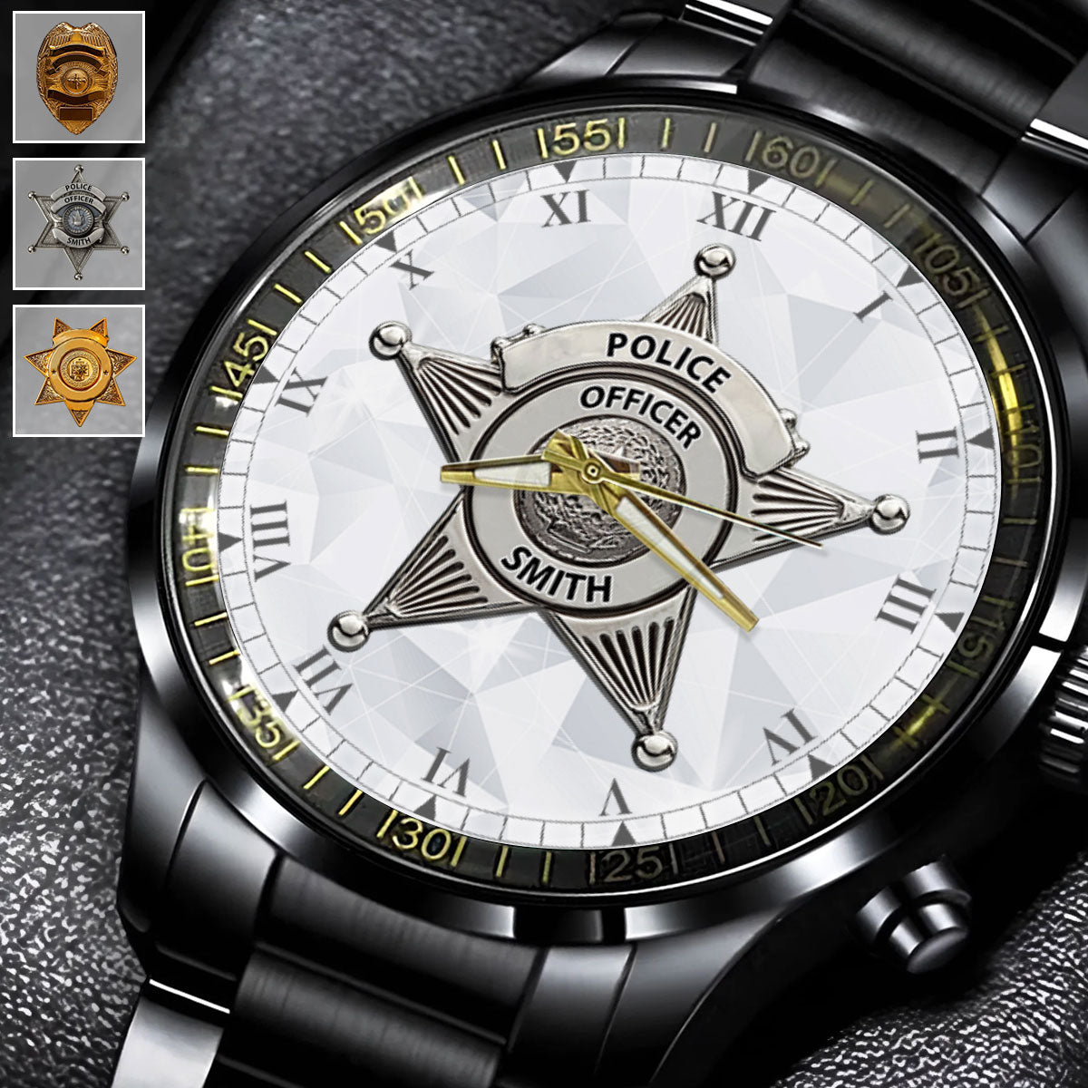 Servir et protéger - Montre de poche personnalisée pour policiers