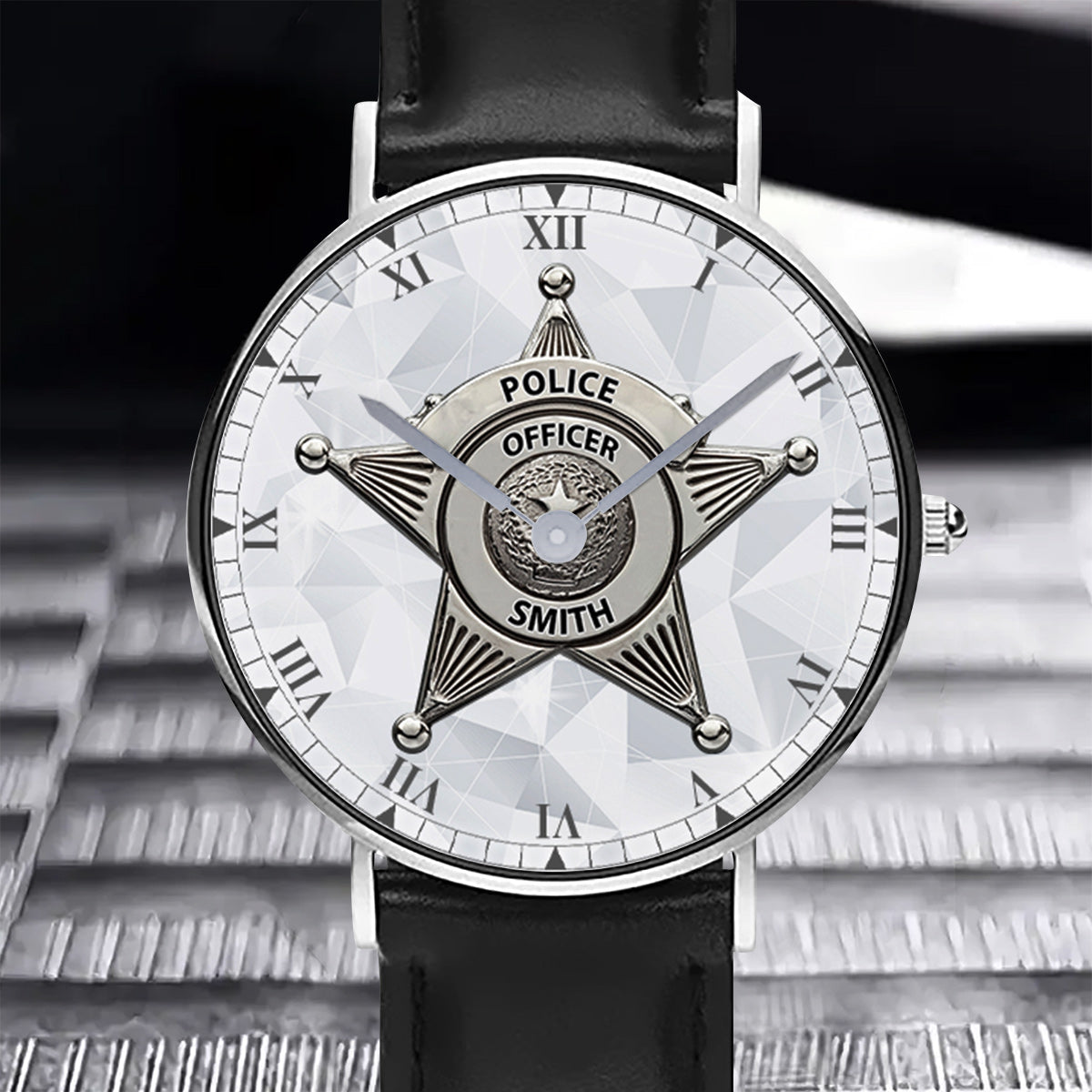Servir et protéger - Montre de poche personnalisée pour policiers