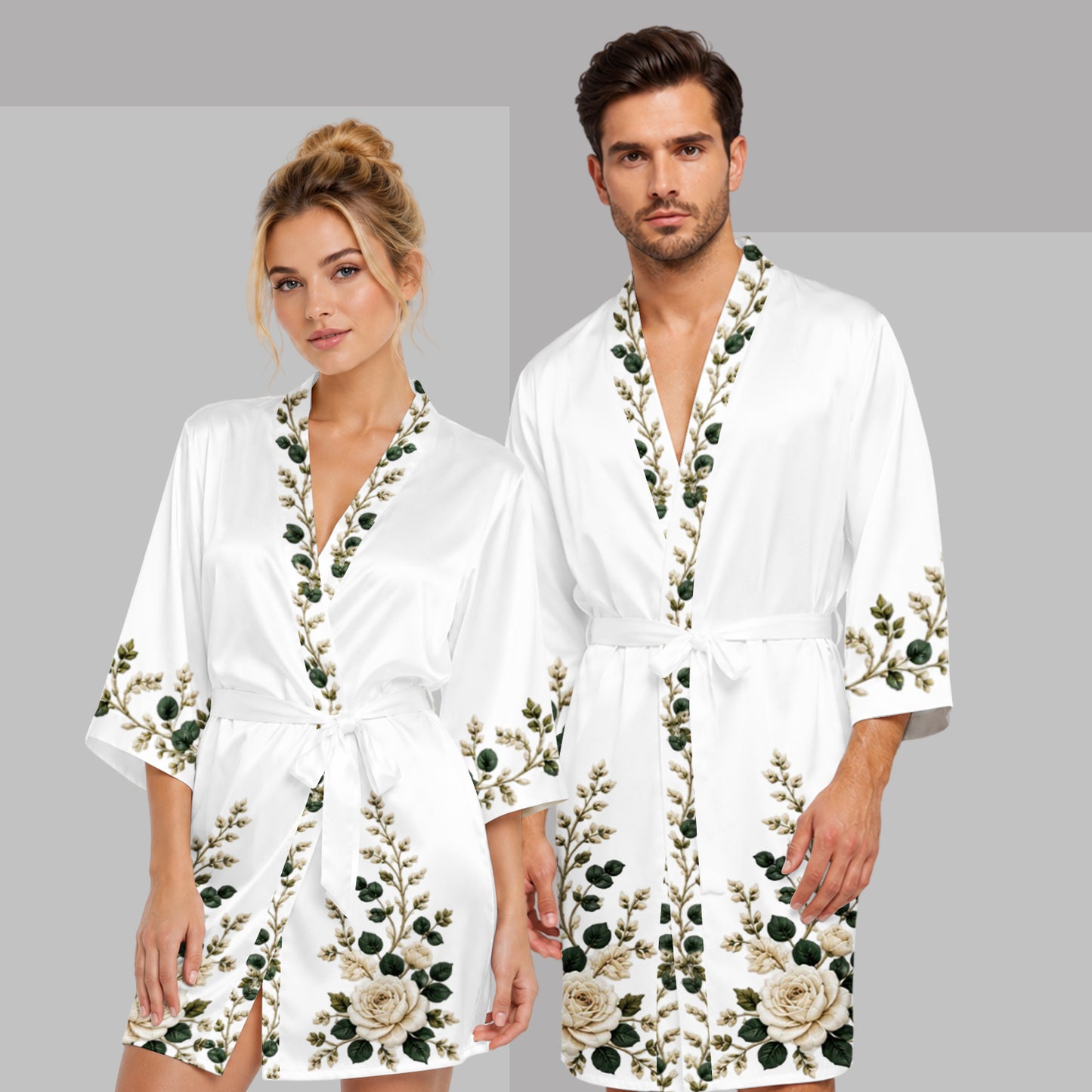Any Photo Bride To Be Initial - Personalized wedding Satin Robe