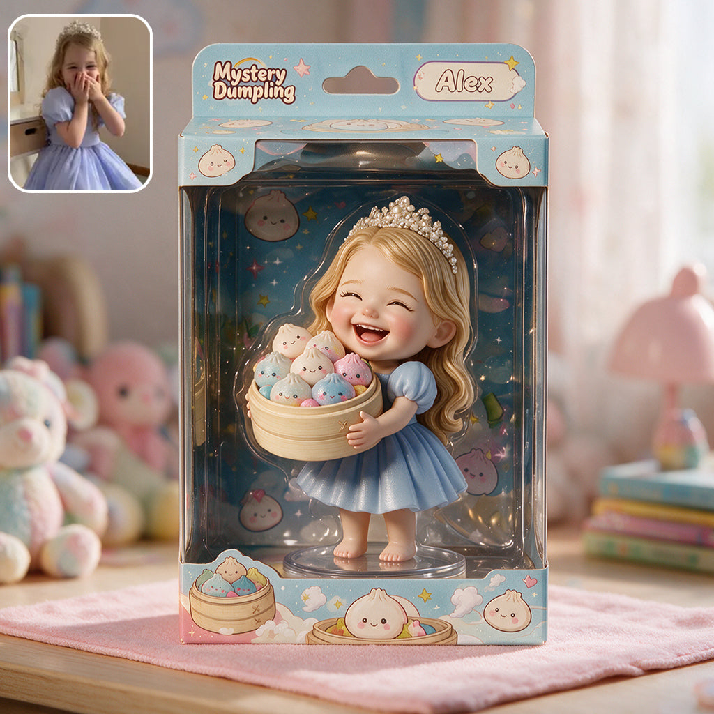 Funny Mystery Dumpling Gift For Kid - Personalized Kid Acrylic Display Box