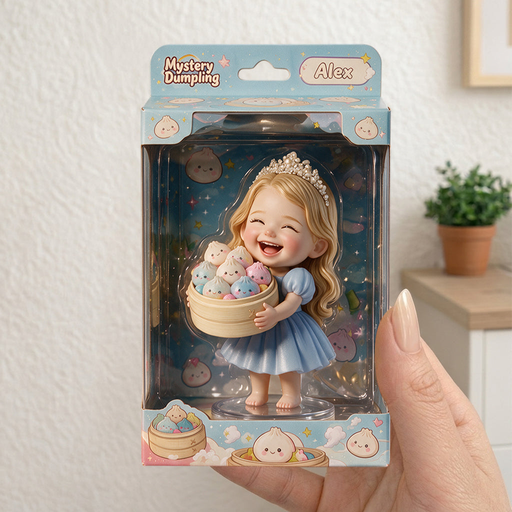 Funny Mystery Dumpling Gift For Kid - Personalized Kid Acrylic Display Box