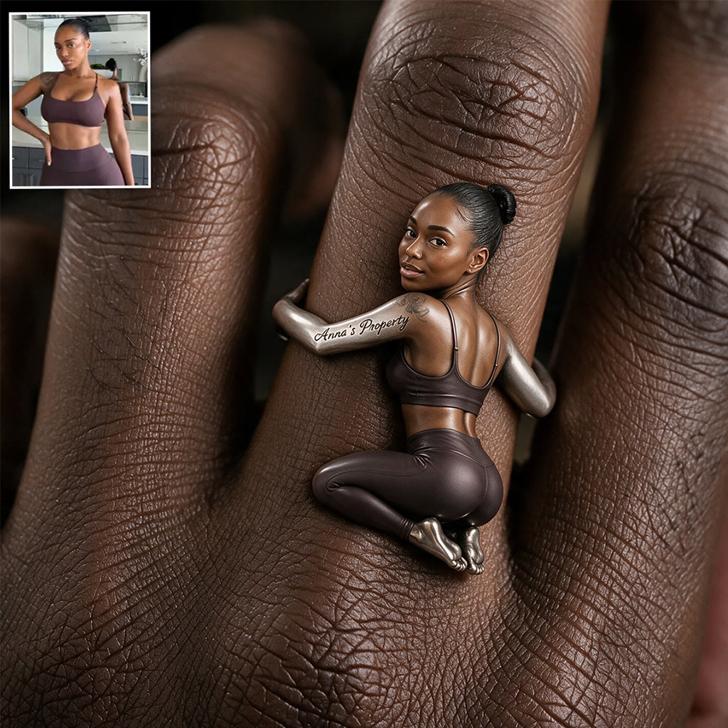 Dieses Paar gehört mir, lustiges Geschenk für Paare - Personalisierbarer verstellbarer Ring