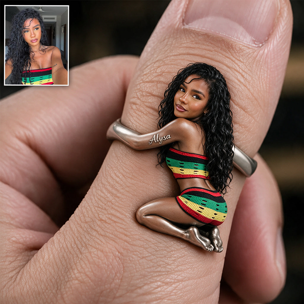 Dieses Paar gehört mir, lustiges Geschenk für Paare - Personalisierbarer verstellbarer Ring