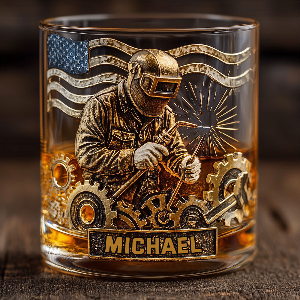 Les soudeurs chevronnés boivent du whisky - Verre à whisky personnalisé pour soudeur