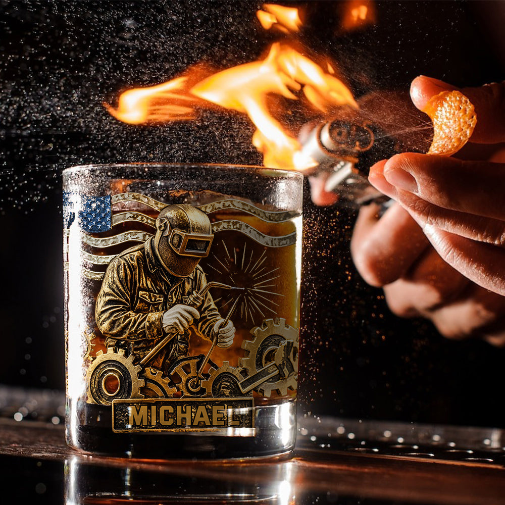 Les soudeurs chevronnés boivent du whisky - Verre à whisky personnalisé pour soudeur