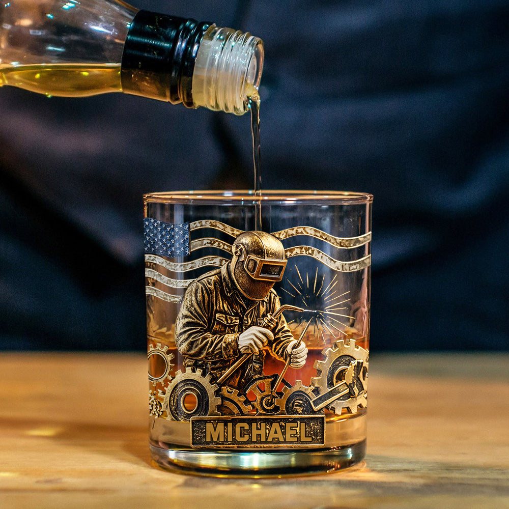 Les soudeurs chevronnés boivent du whisky - Verre à whisky personnalisé pour soudeur