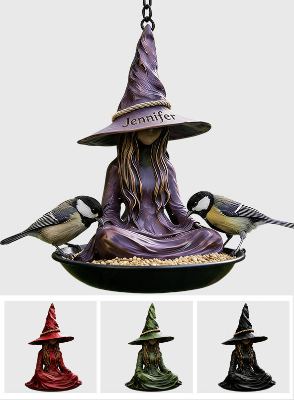 Calm Witch - Personalized Witch Bird Feeder/ Bath