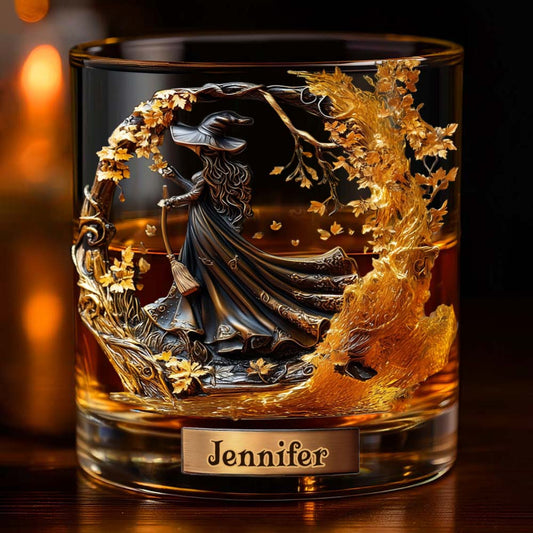 Beautiful Witch - Personalized Witch Whiskey Glass