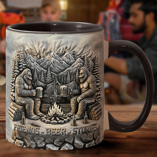 Friends Beer Stories - Personalized Camping Accent Mug