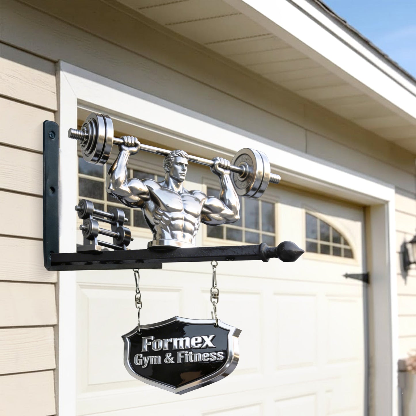 No Pain No Gain - Personalized Fitness Wooden Wall Mount Sign