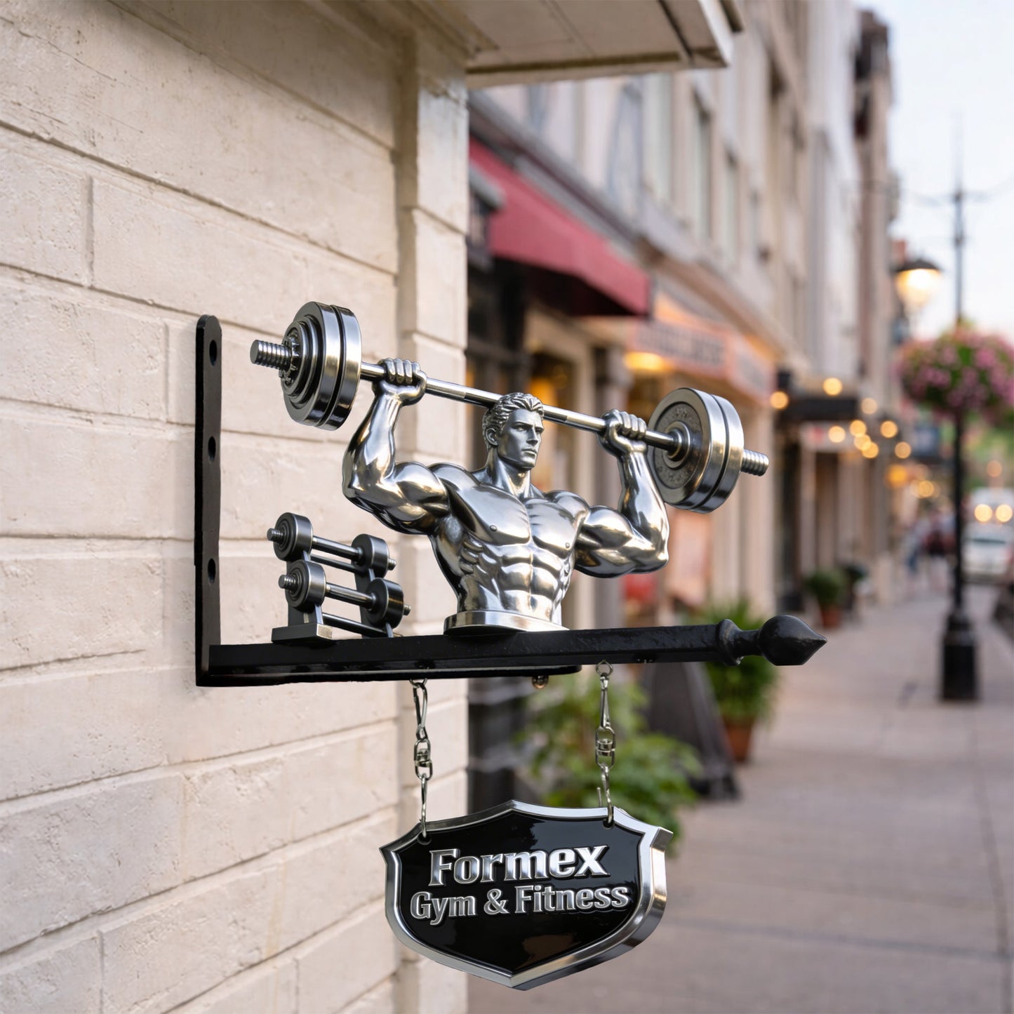 No Pain No Gain - Personalized Fitness Wooden Wall Mount Sign