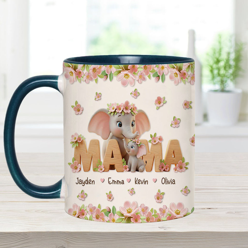 I Love You Mom - Personalized Mother Accent Mug