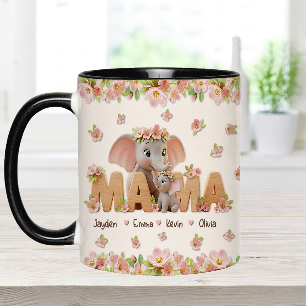I Love You Mom - Personalized Mother Accent Mug