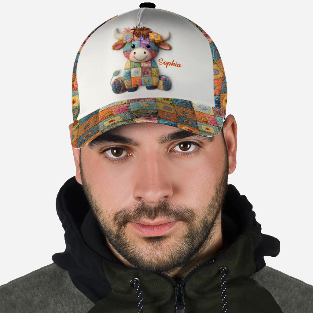 Einfach ein Mädchen, das Hochlandrinder liebt – personalisierte klassische Hochlandrinderkappe