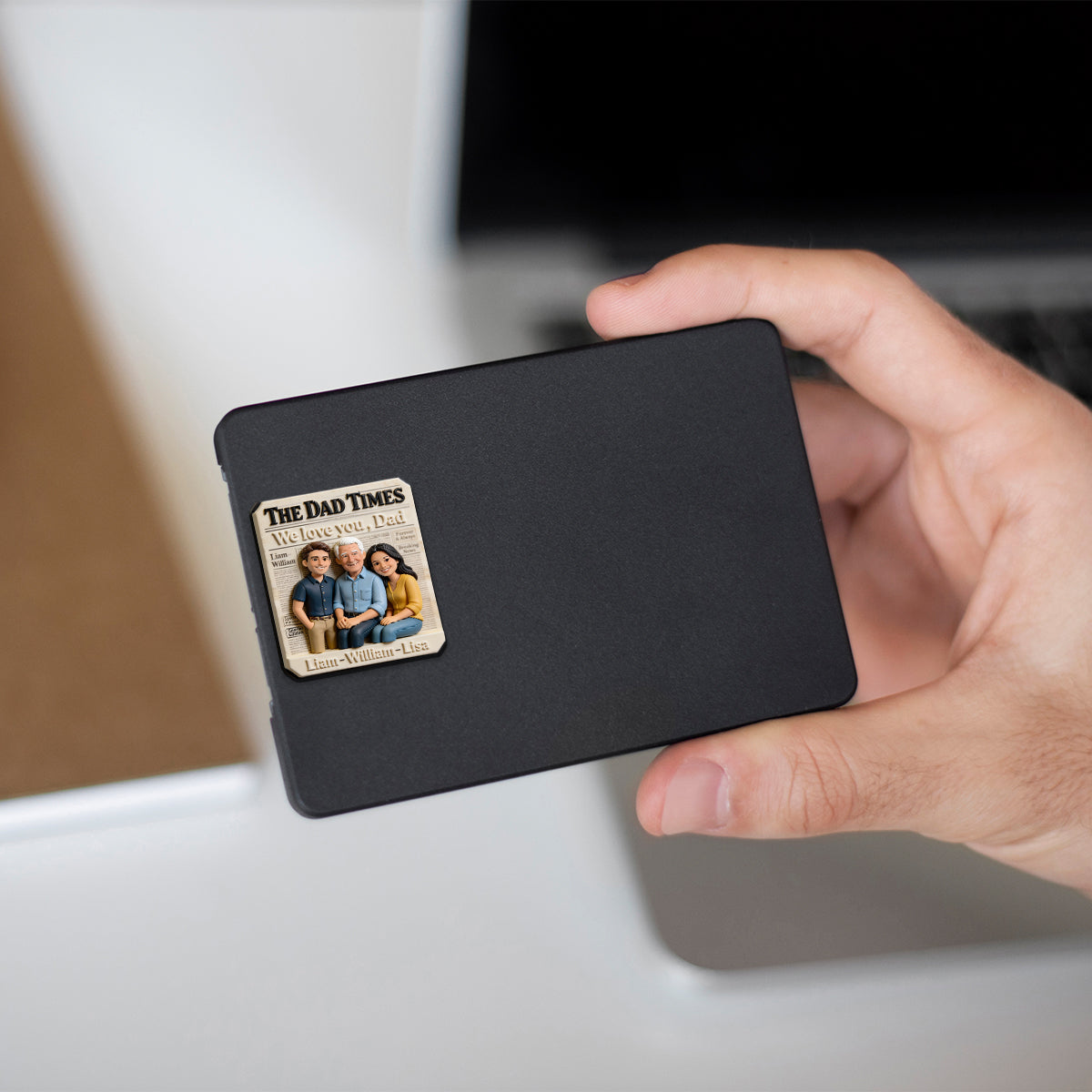 Geschenke zum Vatertag, The Dad Times - Personalisierter Vater Magnet