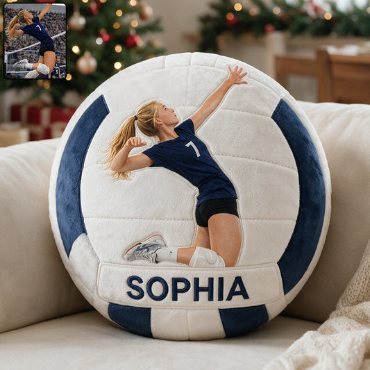 Jeder Sport, Jedes Foto - Personalisierte Fußball Premium Kunstfellkissen