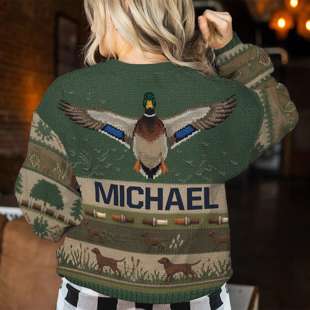 Liebe die Jagdsaison - Personalisierter Jagd-Pullover