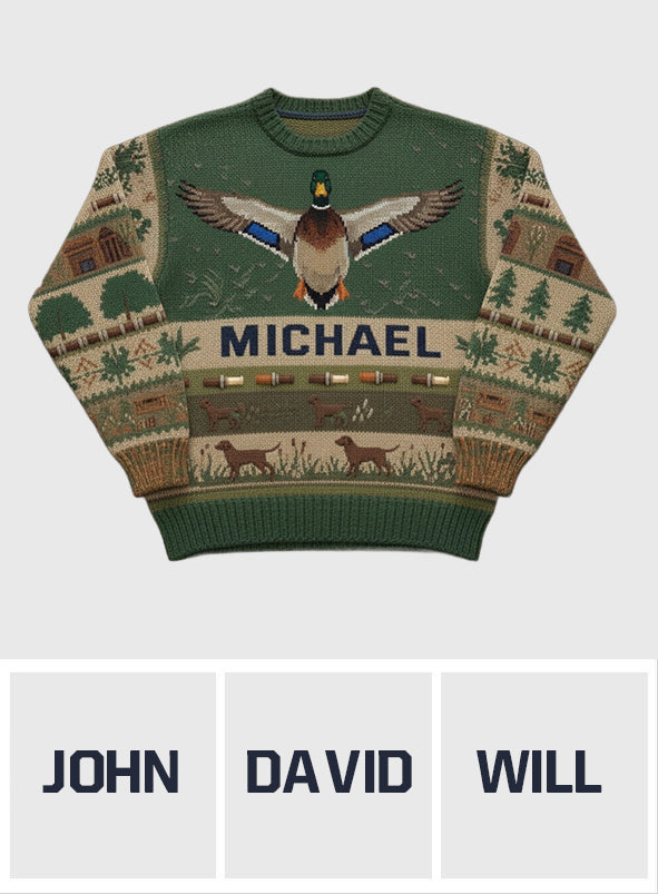 Liebe die Jagdsaison - Personalisierter Jagd-Pullover