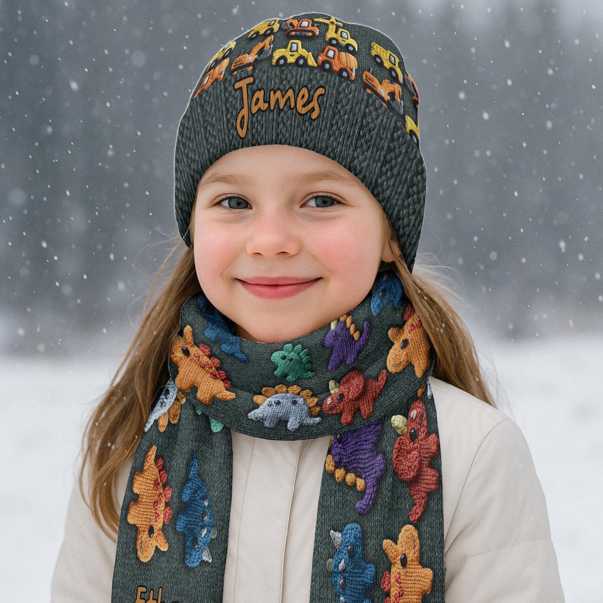 Personalisierte Wintermütze für Kinder – perfekt für Schneetage und Ausflüge