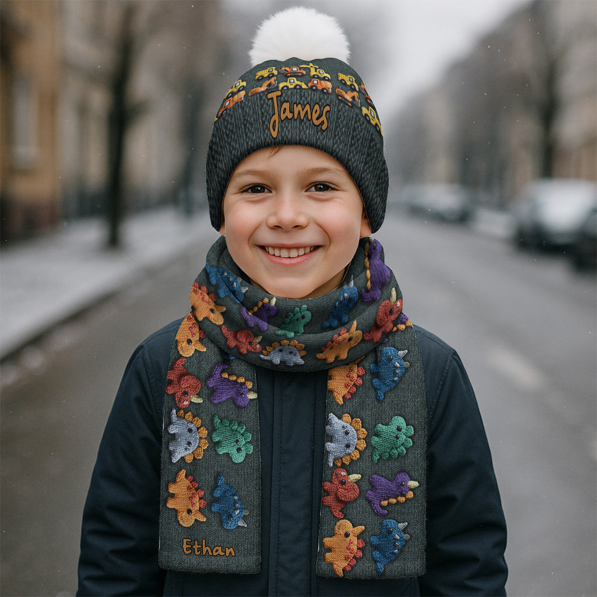 Personalisierte Wintermütze für Kinder – perfekt für Schneetage und Ausflüge