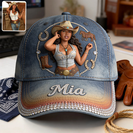 Individuelles Foto - Personalisierte Cowgirl Classic Cap