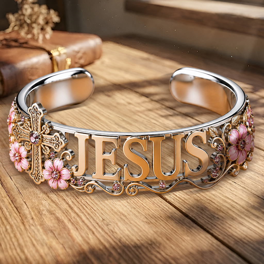 Faith - Christian Shaped Cuff Bracelet