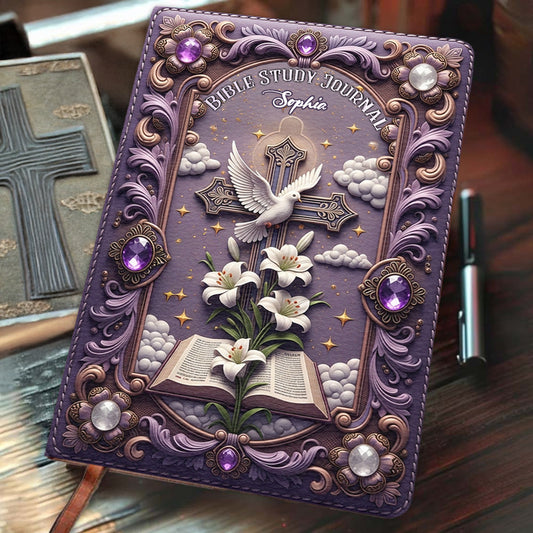 Bible Study Journal - Personalized Christian Leather Journal