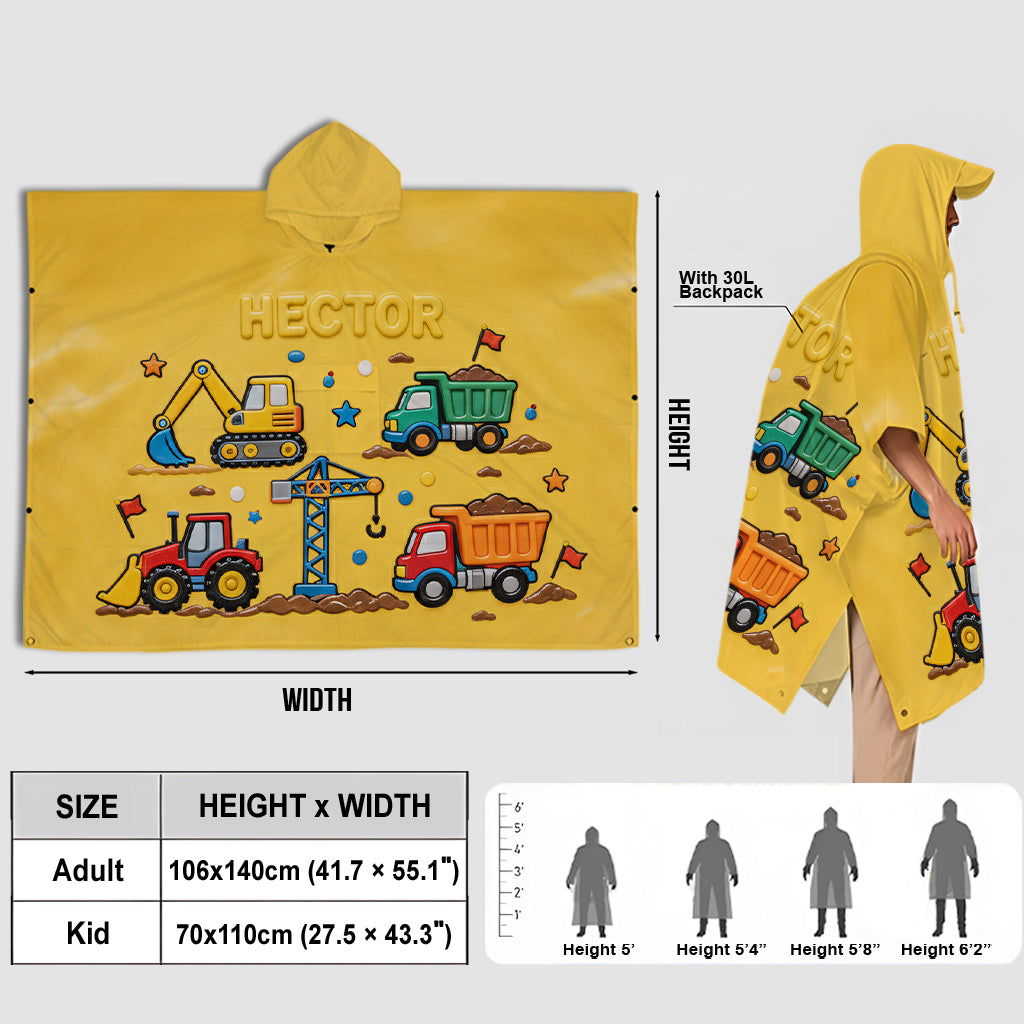 Einzigartiges Geschenk für Kinder – personalisierter Regenponcho für Kinder