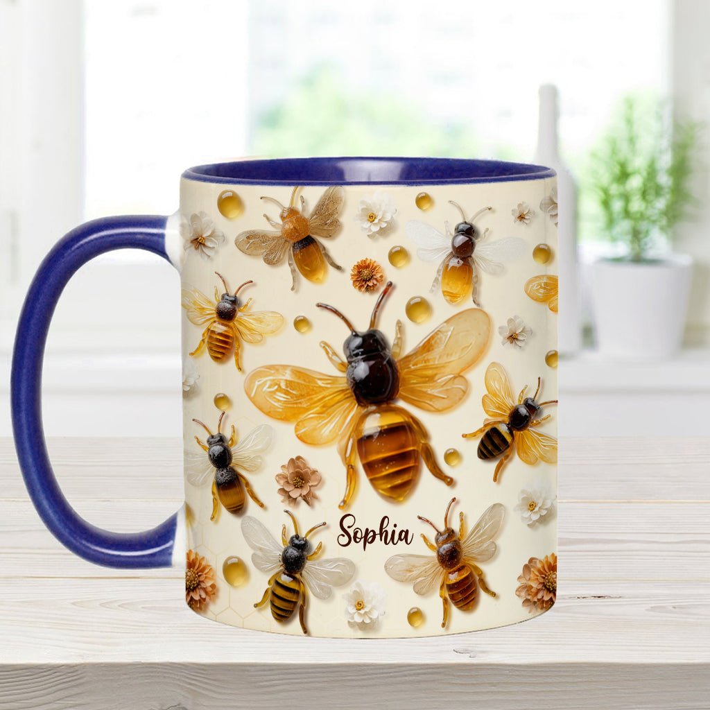 Crystal Bees – Personalisierte Tasse mit Bienenmotiv