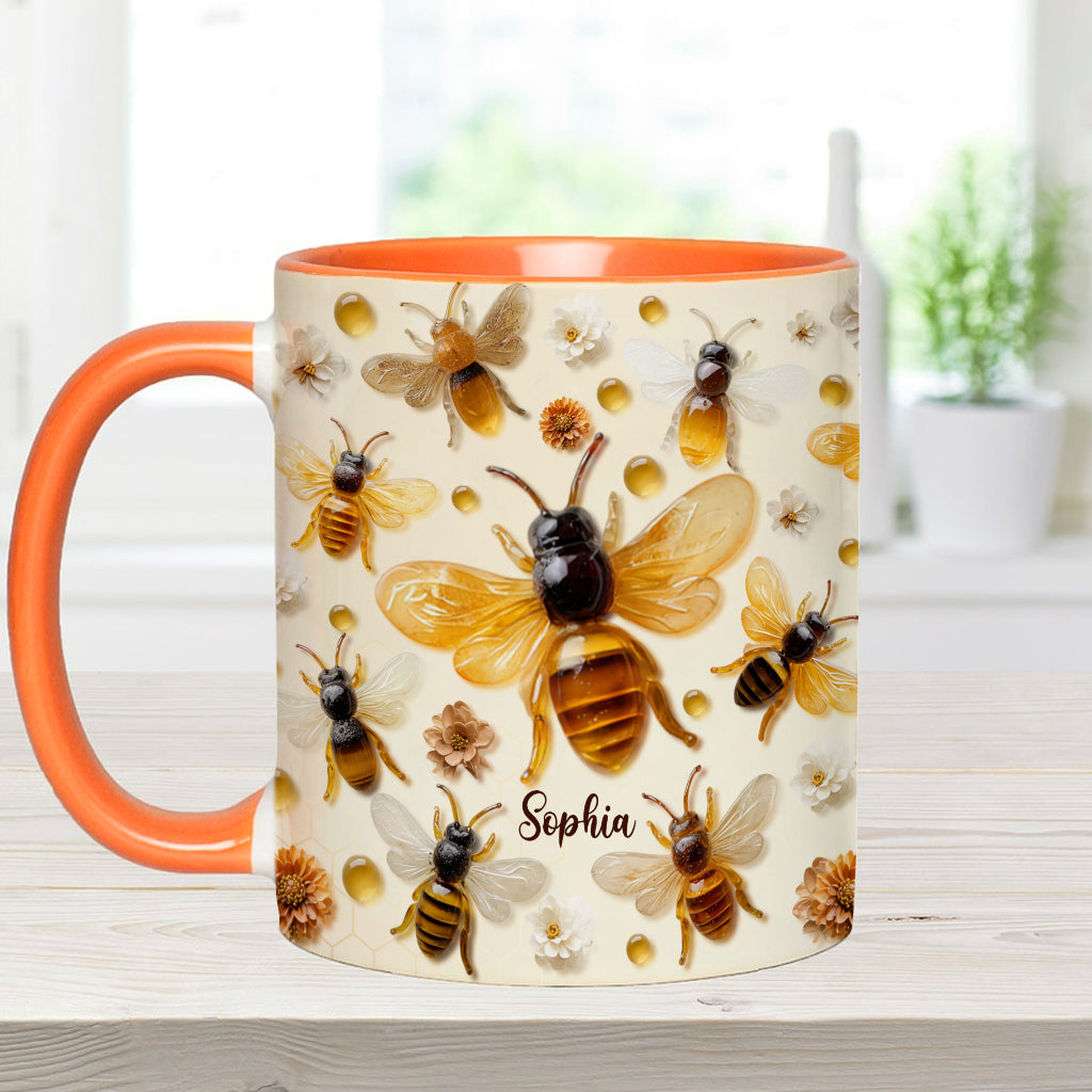 Crystal Bees – Personalisierte Tasse mit Bienenmotiv