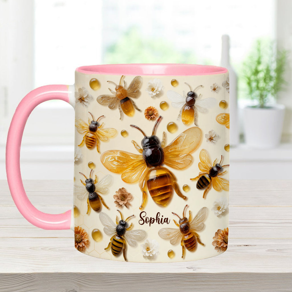 Crystal Bees – Personalisierte Tasse mit Bienenmotiv
