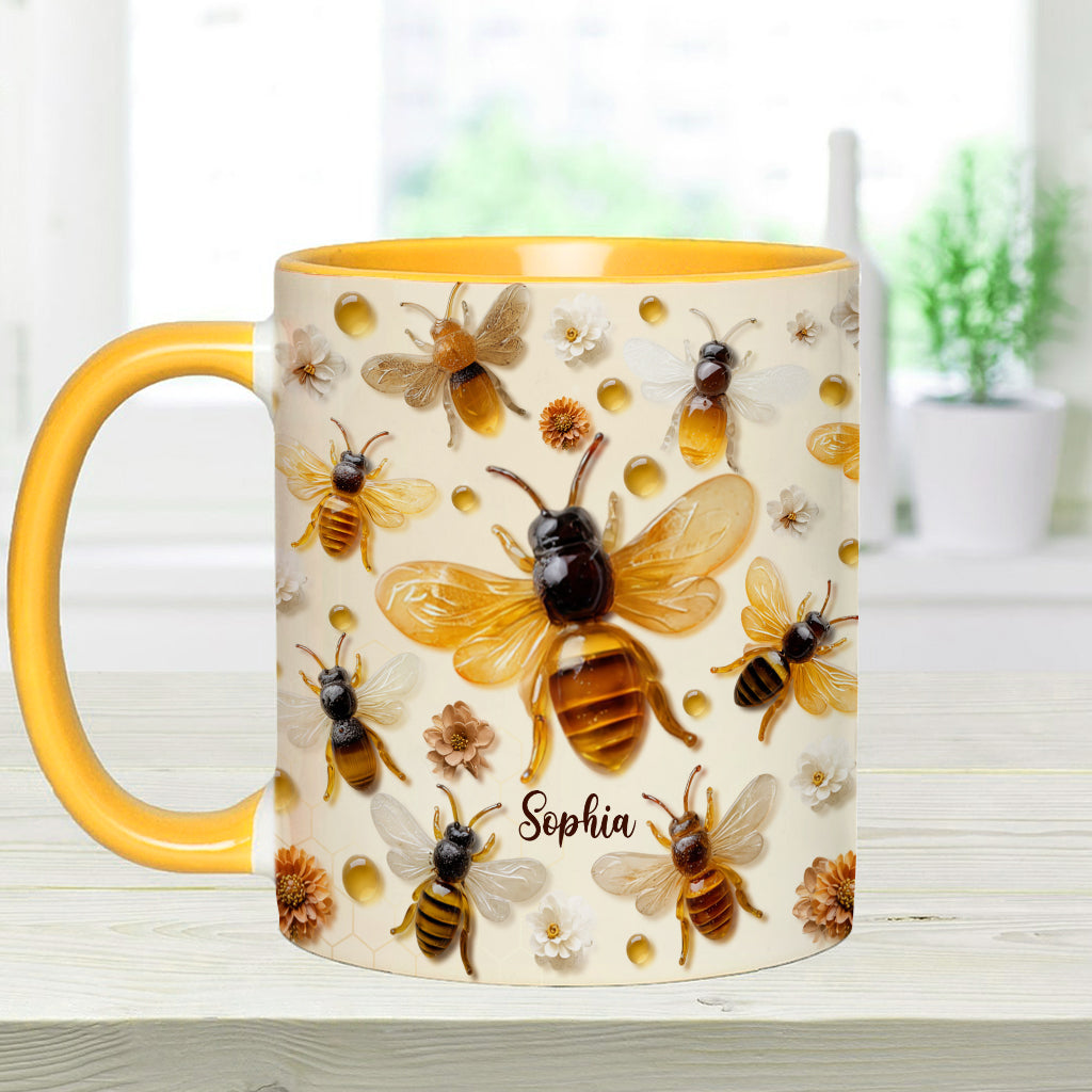 Crystal Bees – Personalisierte Tasse mit Bienenmotiv