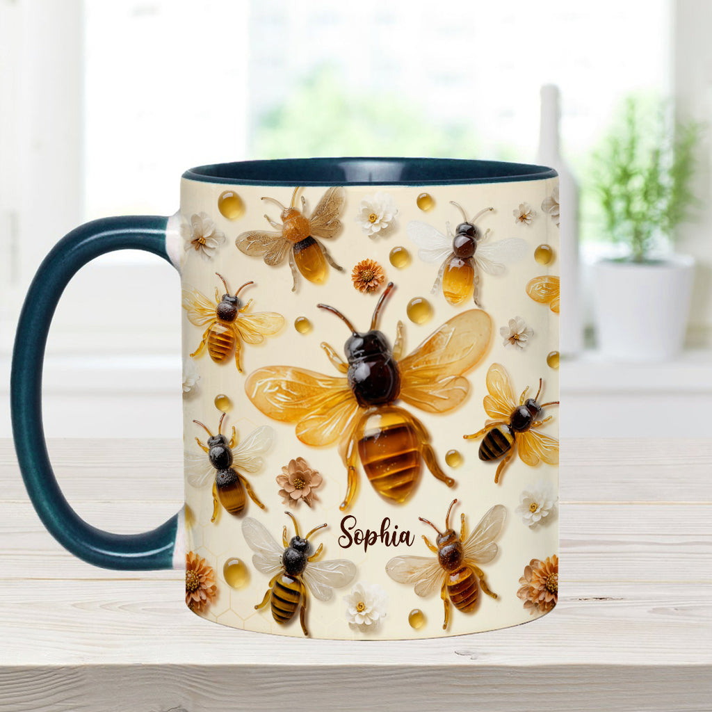 Crystal Bees – Personalisierte Tasse mit Bienenmotiv
