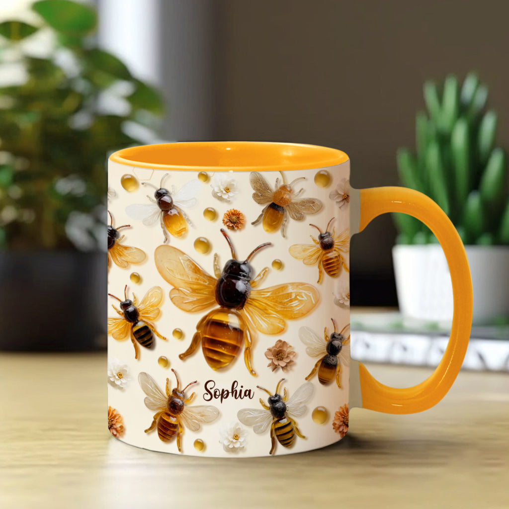 Crystal Bees – Personalisierte Tasse mit Bienenmotiv