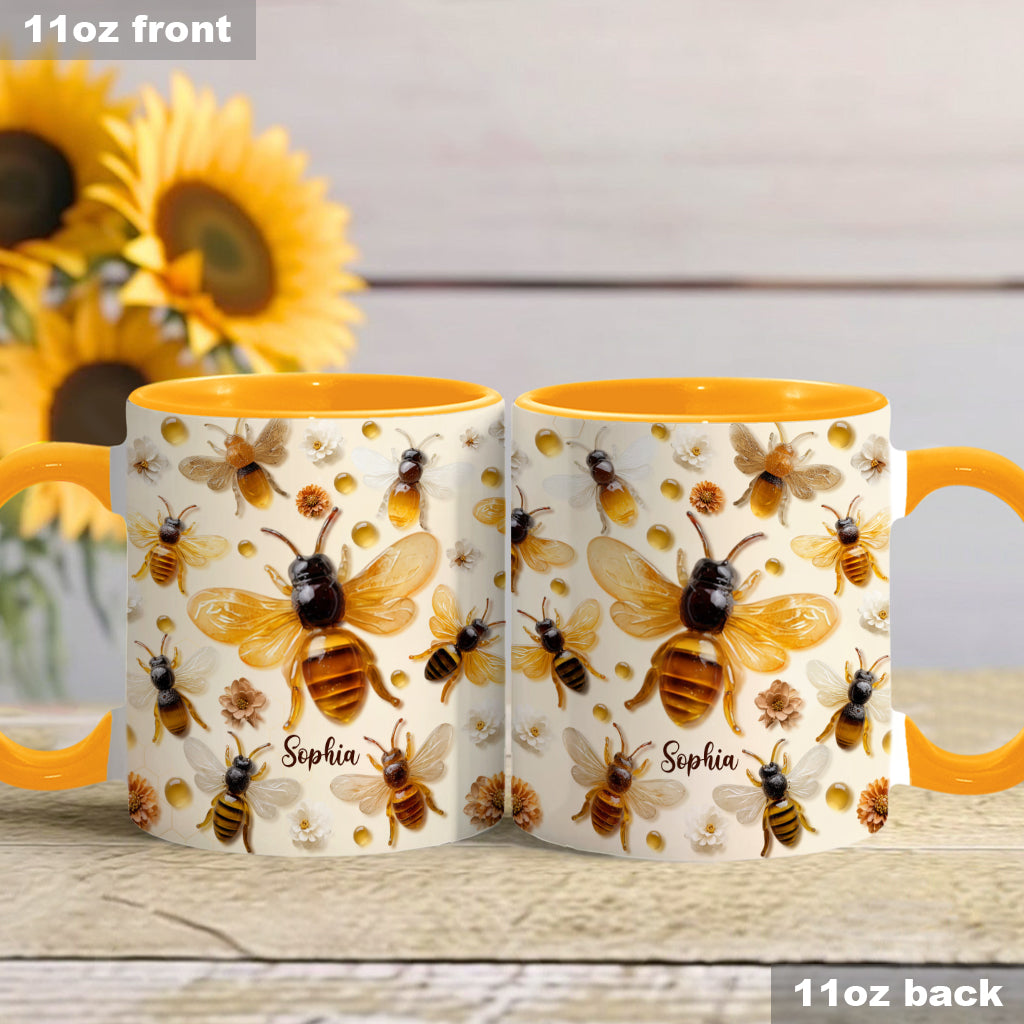 Crystal Bees – Personalisierte Tasse mit Bienenmotiv