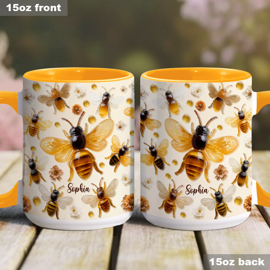 Crystal Bees – Personalisierte Tasse mit Bienenmotiv