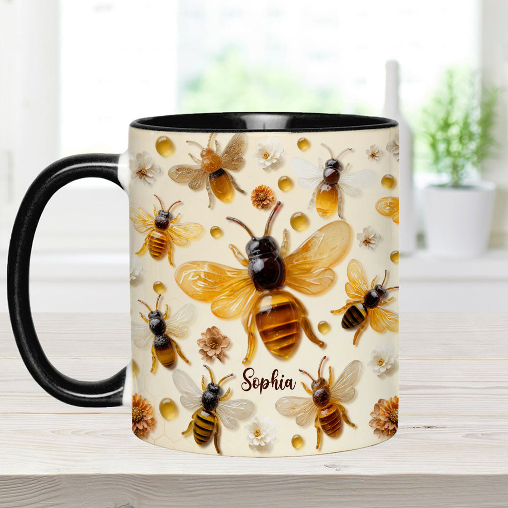 Crystal Bees – Personalisierte Tasse mit Bienenmotiv