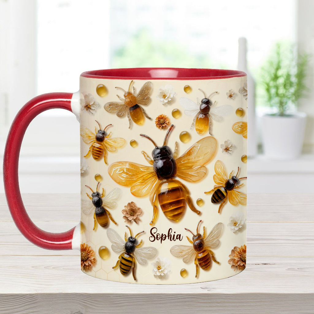 Crystal Bees – Personalisierte Tasse mit Bienenmotiv