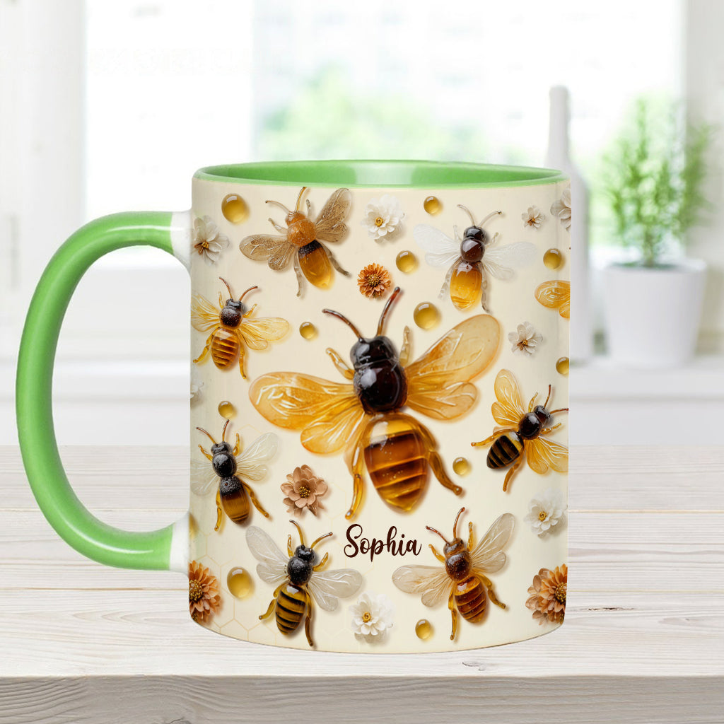 Crystal Bees – Personalisierte Tasse mit Bienenmotiv