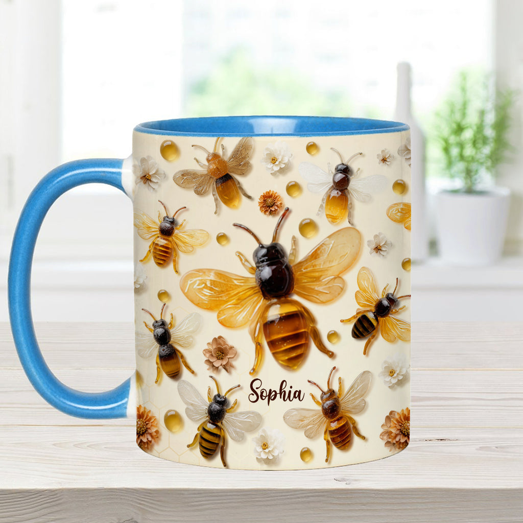Crystal Bees – Personalisierte Tasse mit Bienenmotiv