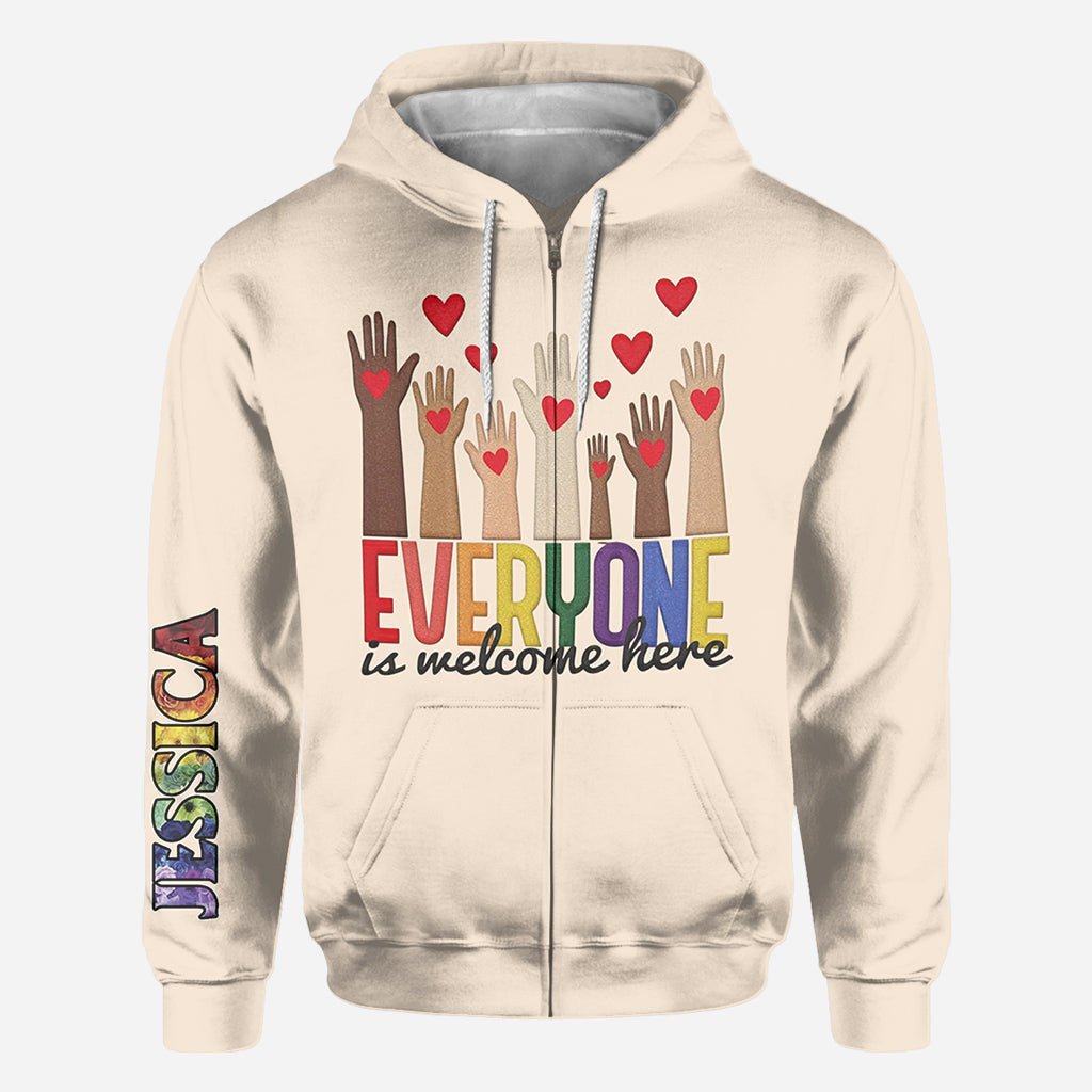 Bienvenue à tous ! - T-shirt personnalisé pour enseignants