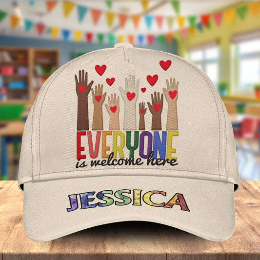 Bienvenue à tous ! - Casquette classique personnalisée pour enseignants